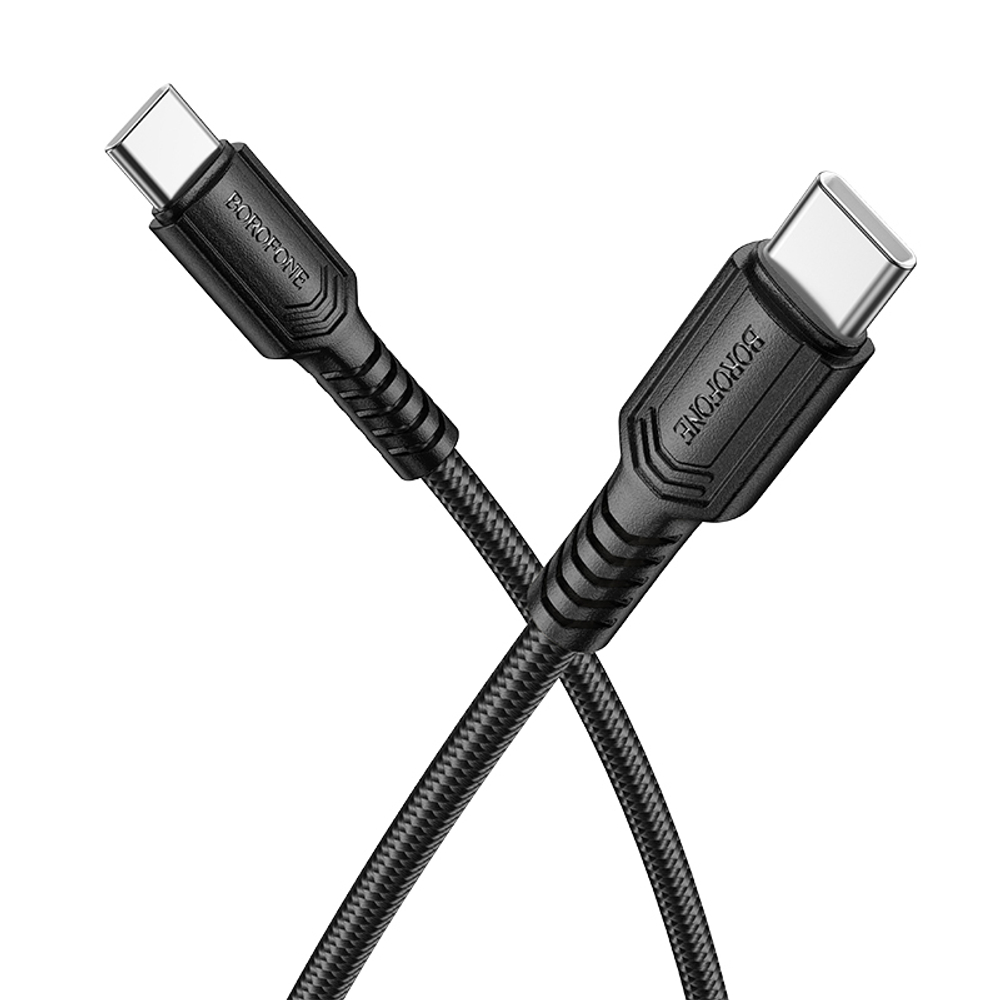 Кабель TypeC - TypeC BOROFONE BX116 60W (черный) 1м