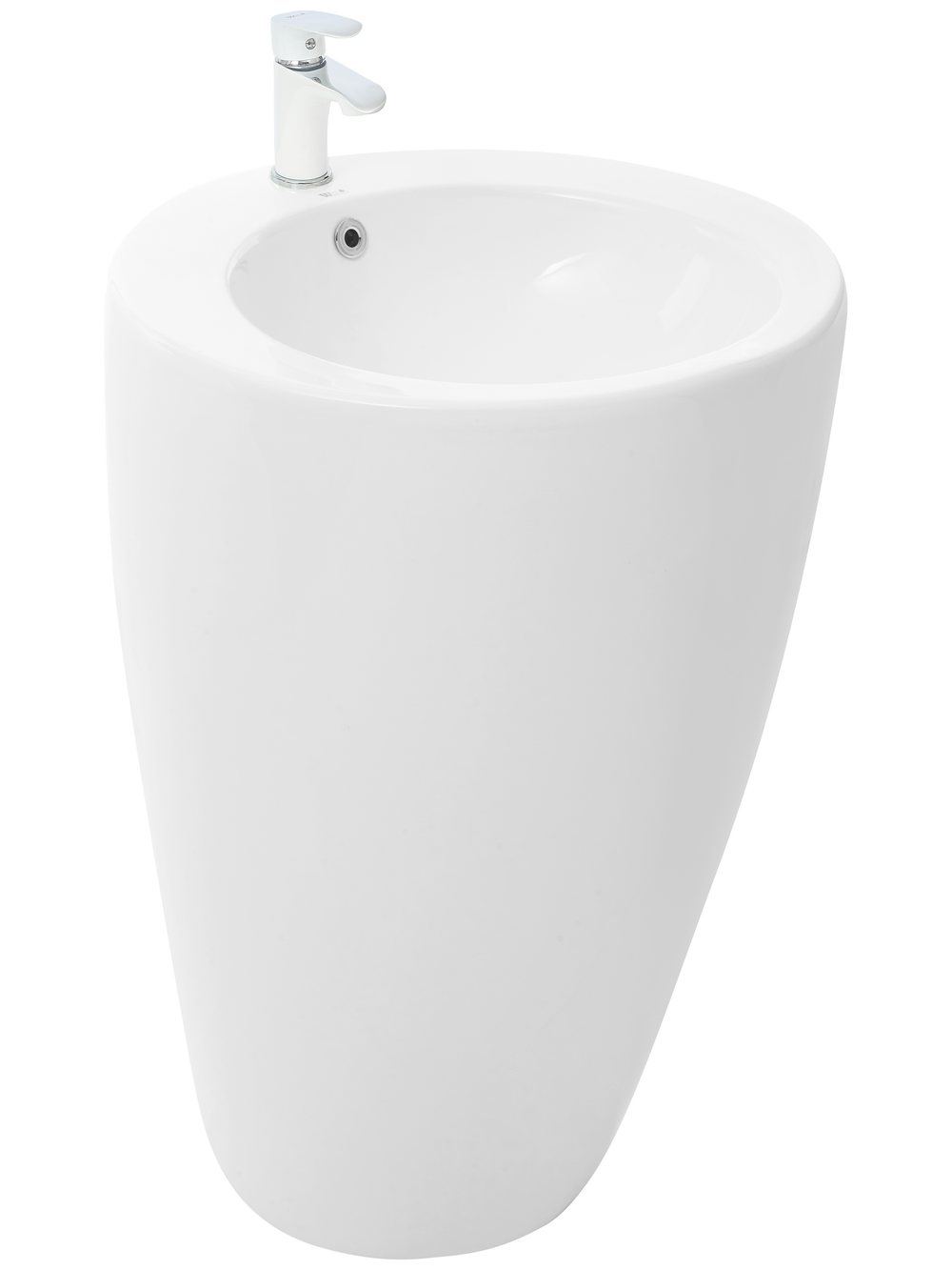 Раковина напольная  WeltWasser WW LEERBACH 4949 GL-WT 490х490х820