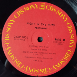 Винтажная виниловая пластинка LP Aerosmith Night In The Ruts (Japan 1979) (No Obi)