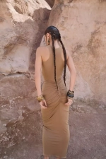 Платье Клеопатра бежевое