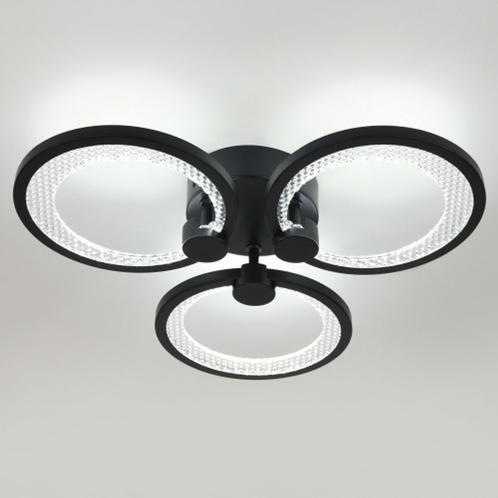 Светильник потолочный светодиодный ЭРА Модерн Odry CLL-1-46-RC BK с ДУ 46W 3000-6500К черный | Светильники SPB-6 с ДУ