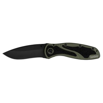 Складной нож KERSHAW Blur 1670OLBLK c клинком из стали Sandvik™ 14C28N, рукоять алюминий / Trac-Tec