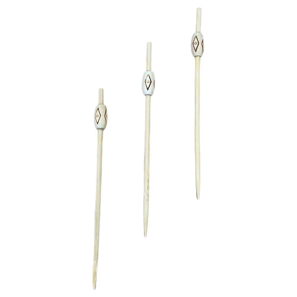 Шпажка ромб 12 см в упаковке по 100 шт.(100 уп/кор) бамбук