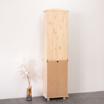 Шкаф Лена однодверный из сосны, с полкой (верхняя часть буфета Лена), в натуральной отделке