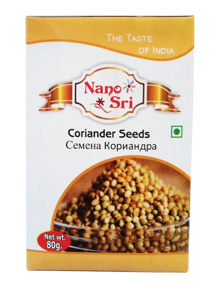 Кориандр Nano Sri Coriander Seeds 80 г, 2 шт