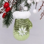 Ёлочная игрушка «Новогодняя варежка» 5*4*10 см, зелёный