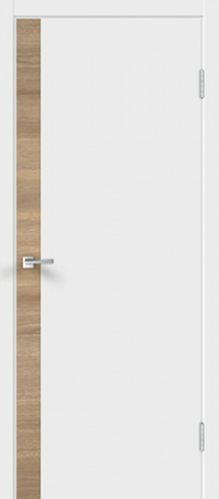 Межкомнатная дверь Velldoris Galant Duo 1 PG (вставка Дуб европейский) Эмалит белый
