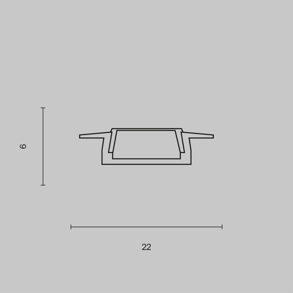 Профиль для ленты Maytoni ALM004S-2M