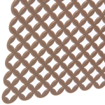 Коврик для раковины «Плетенка» 30*28см кофейный