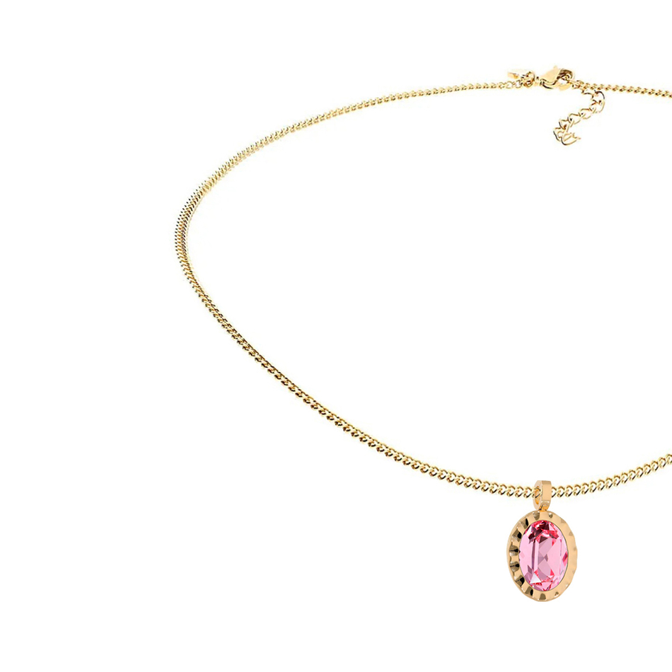 Колье Qudo TIVOLA UNICA big (G/P) Light rose 3 cm 420531