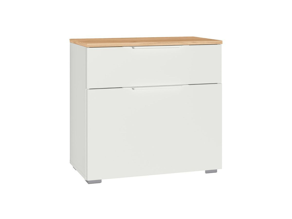 Октава Тумба для обуви 16.127 Белый шагрень/Дуб Вотан