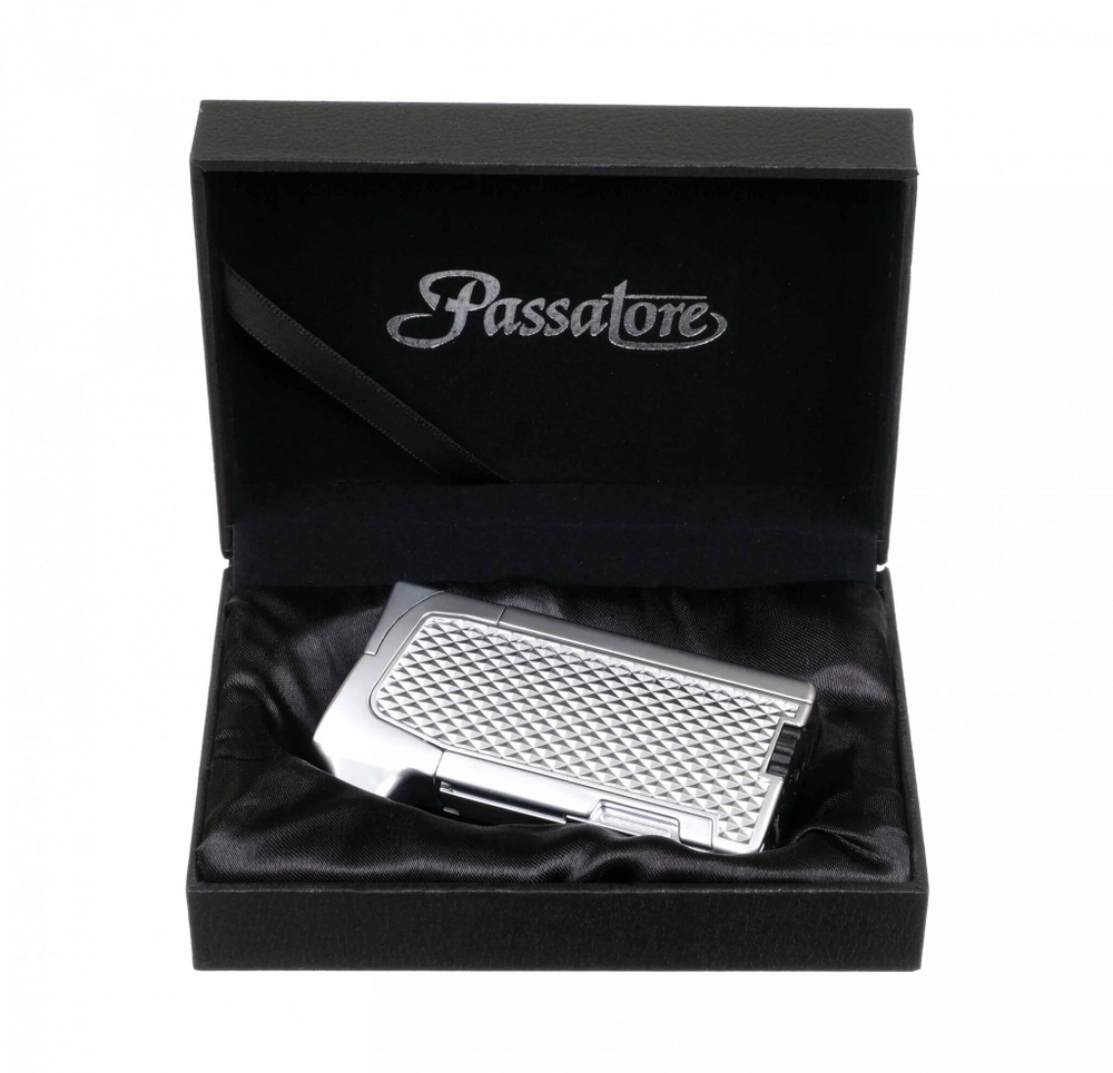 Зажигалка трубочная Passatore с тампером, хром