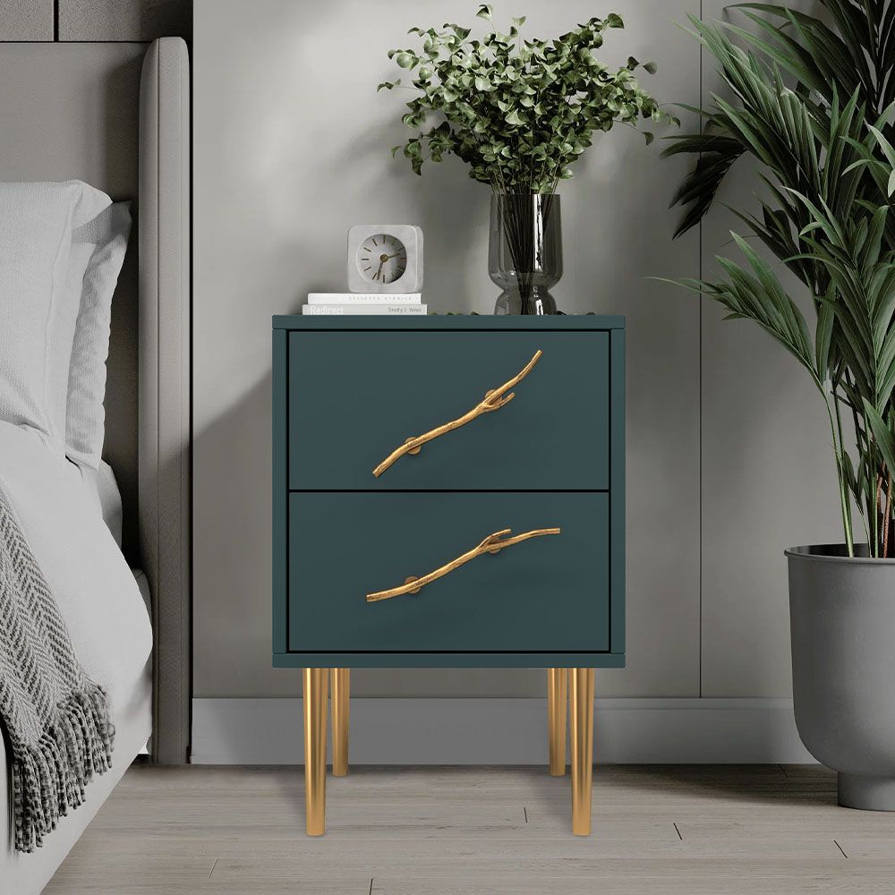 Тумба Арт Колор matte Стайл Голд Зеленый бирюзовый матовый