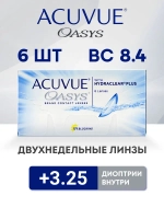 Двухнедельные контактные линзы Acuvue Oasys (уп. 6 линз)