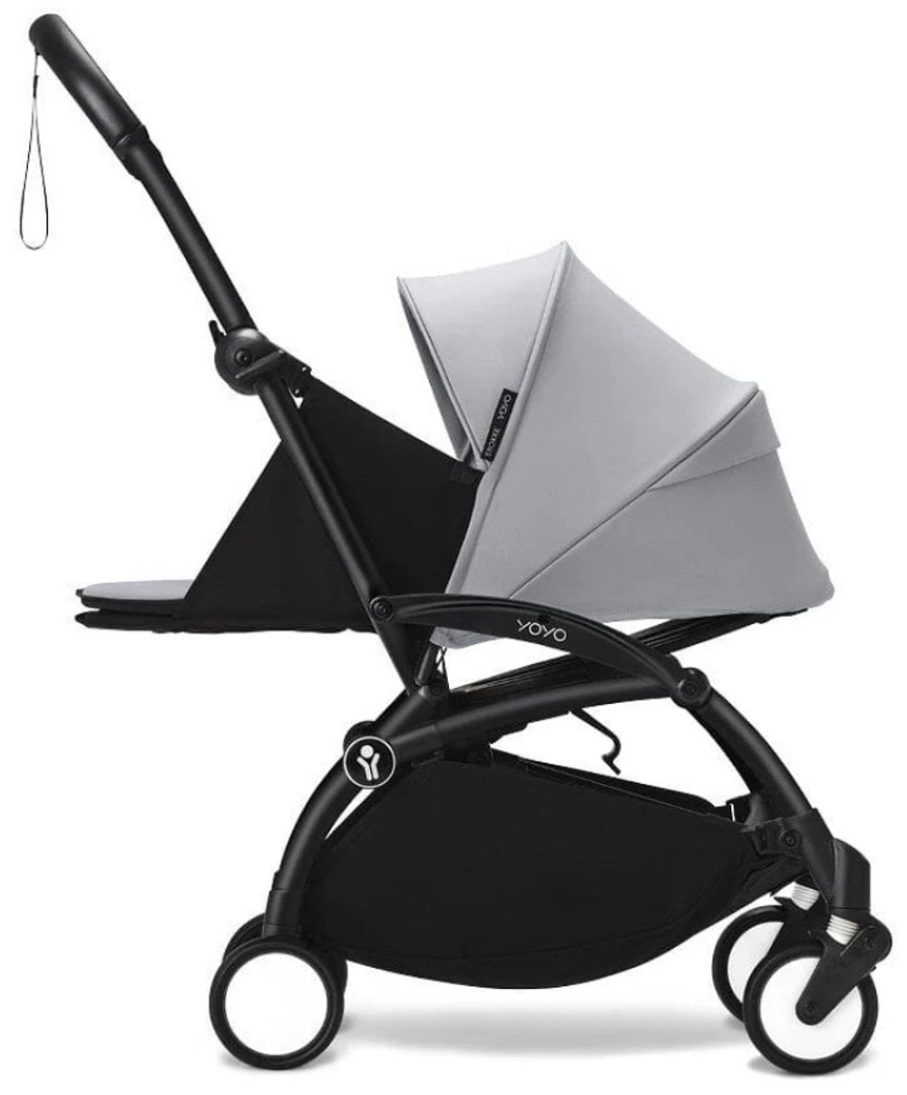 Коляска Stokke YOYO3 Newborn Pack рама чёрная Black 2 в 1 Stone