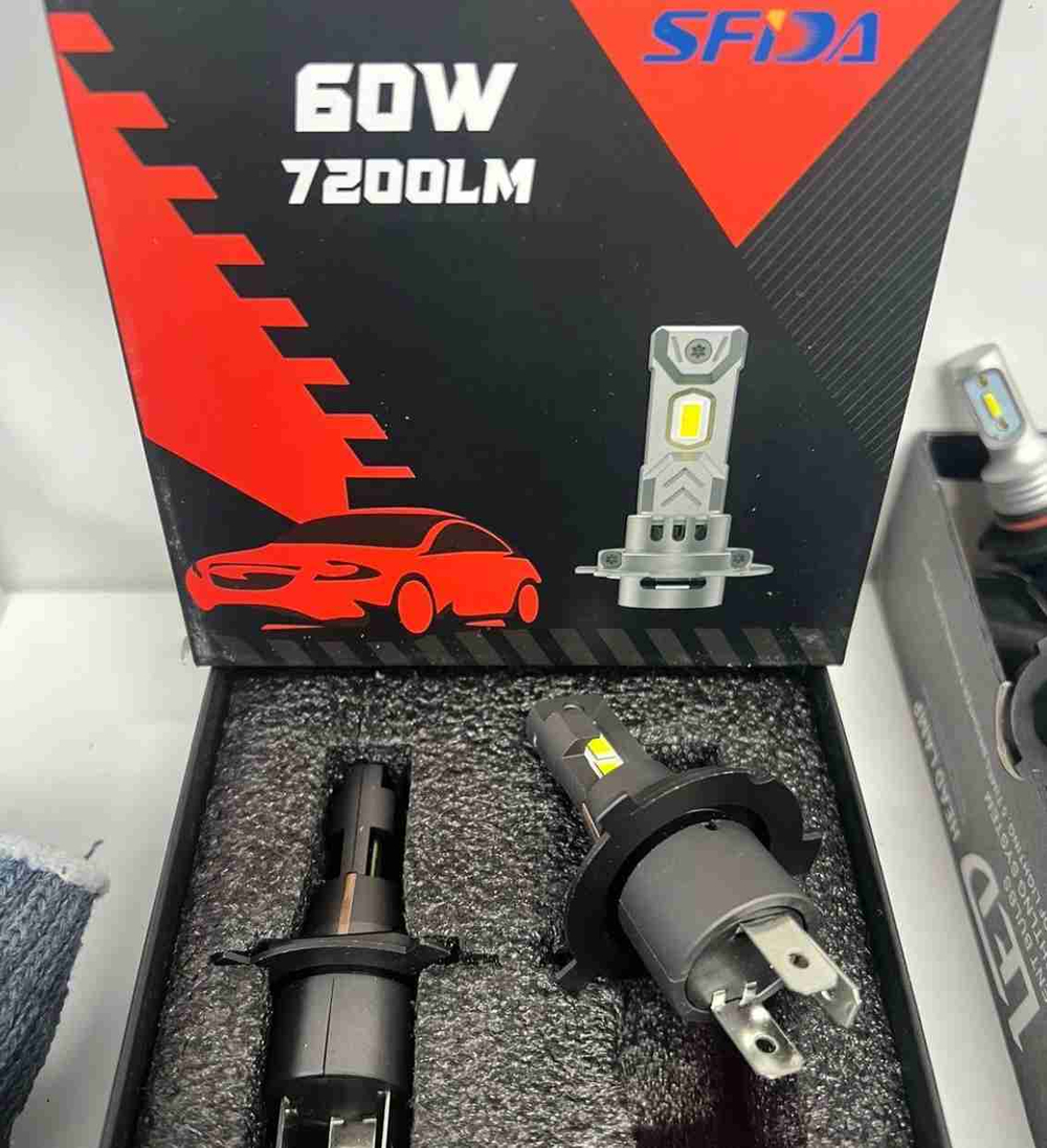 H4 / Комплект светодиодных ламп (H4) SFIDA LED V19 7200LM (2 шт./ комплект)