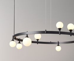 Kink Light 07808-8,19 Люстра Бьянки черный G9 8*7W