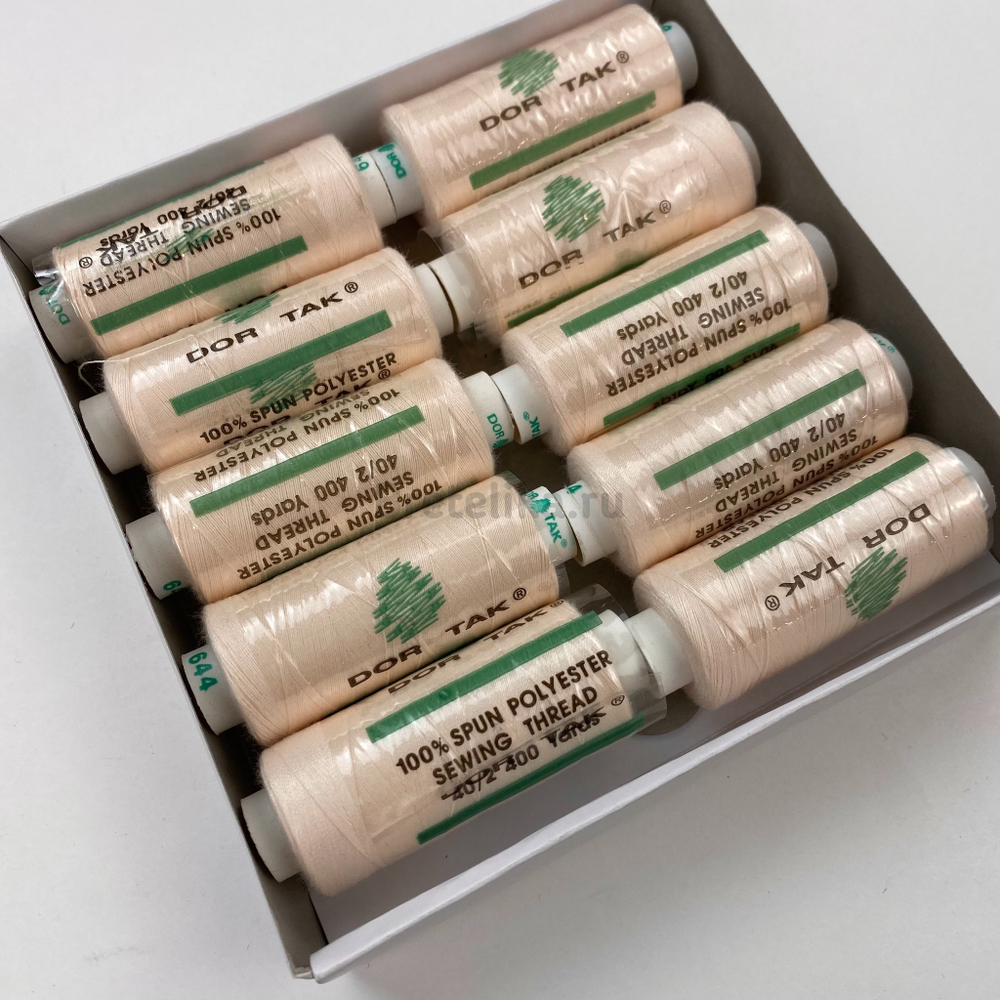 Нитки Dor Tak серебристый пион цв.644