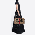 Balenciaga GUCCI Collaboration Coated Canvas Handbag Travel Bag Unisex