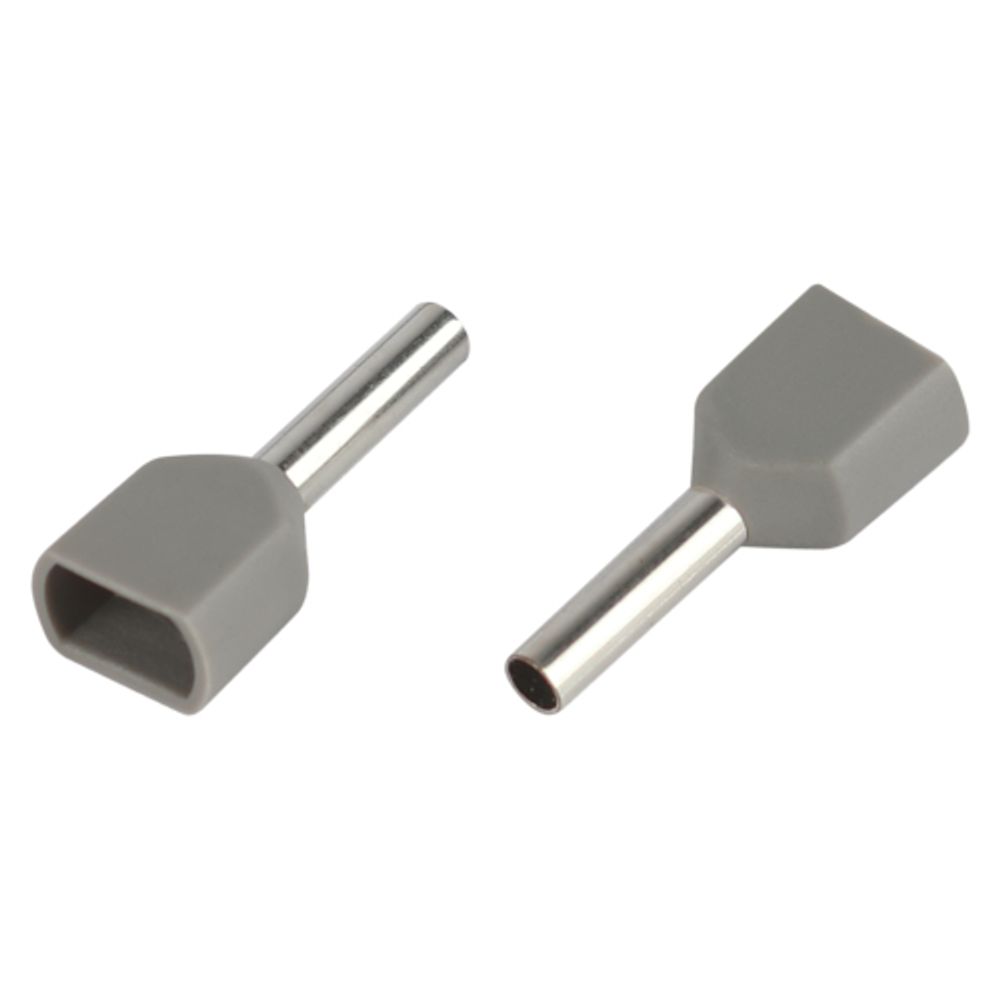 Наконечник-гильза ЭРА NO-225-97 НШвИ 0,75-8 с изолированным фланцем (упаковка 50 шт.) | Наконечники слаботочные