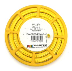 Маркер кабельный сеч.4-10мм PA 2/4 Weidmuller PARTEX РА-20004SV40.U 1568261679 (250 шт.)