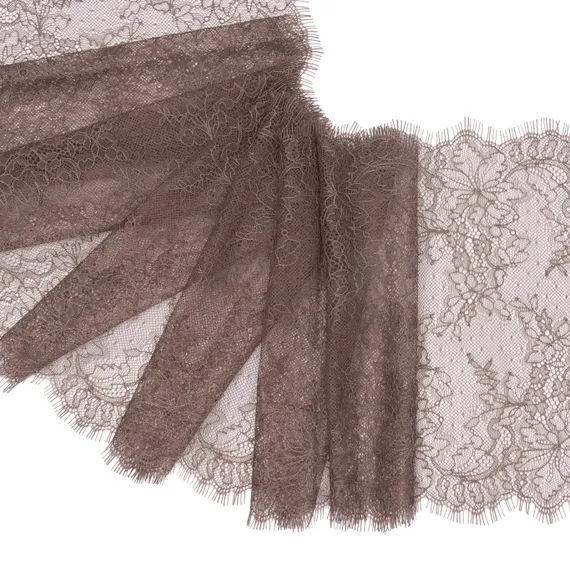 Кружево реснички кофе (24*290 см)