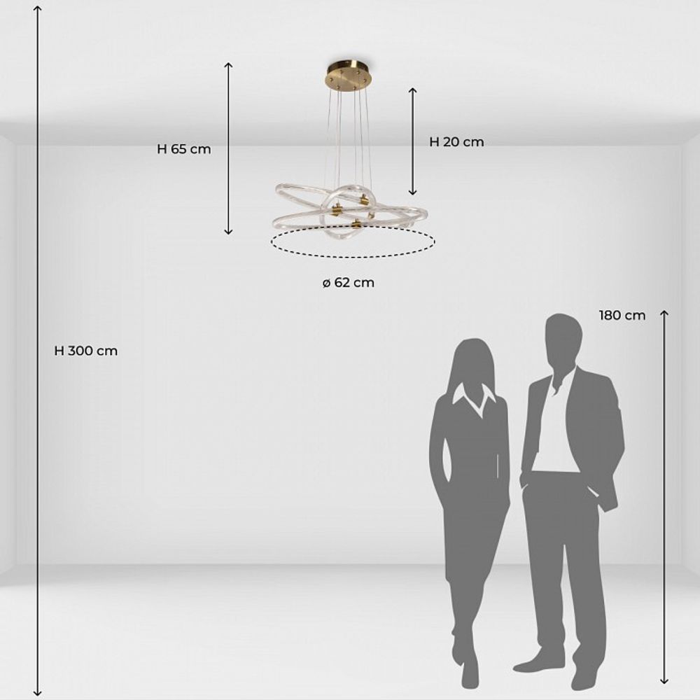 Подвесной светильник De City Мадлен 64 424017201