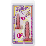 Набор из двух розовых анальных втулок Crystal Jellies Anal Trainer Kit (Цвет: розовый)