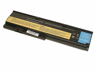 Аккумуляторная батарея для ноутбука Lenovo ThinkPad X200 (42T4536) 5200mAh OEM черная