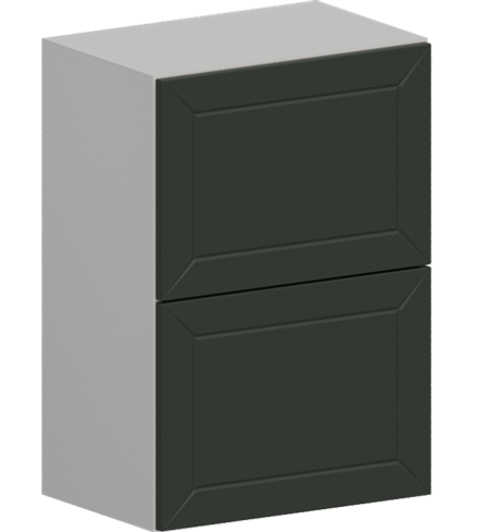 Кухня Модуль ШВГ 601Г Белый / Насыщенно-зеленый