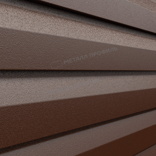Сайдинг металлический Корабельная доска VIKING MP 0,45мм RALL 8017-Шоколадно-коричневый