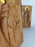 Освященная Икона св. Ильи Муромца ( Печерского) 27.3х14 см