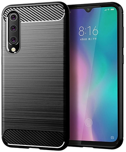 Чехол для Xiaomi Mi 9 SE цвет Black (черный), серия Carbon от Caseport