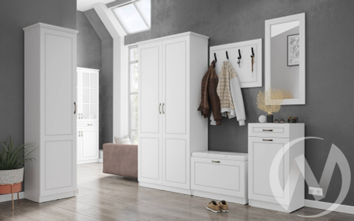 Прихожая "Апполия" (белый/белый дуб) Комплектация 1