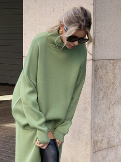 Юбка на запах, зелёный