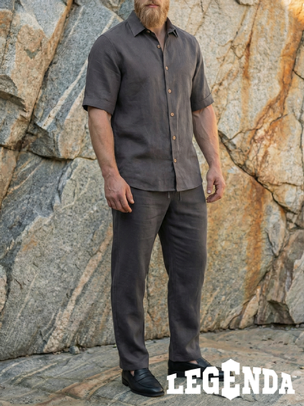 Летний костюм мужской с брюками LEGENDA Urban графитовый