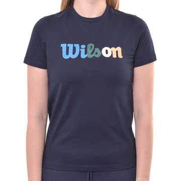 Женская теннисная футболка Wilson Heritage T-Shirt - небесный