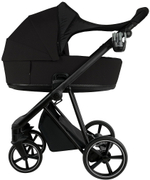 Детская коляска Roan Sol 2.0 3 в 1 с автокреслом Tutis Elo Lux EduSky Black SLL/30/T Caviar Black/Black/руч.Black
