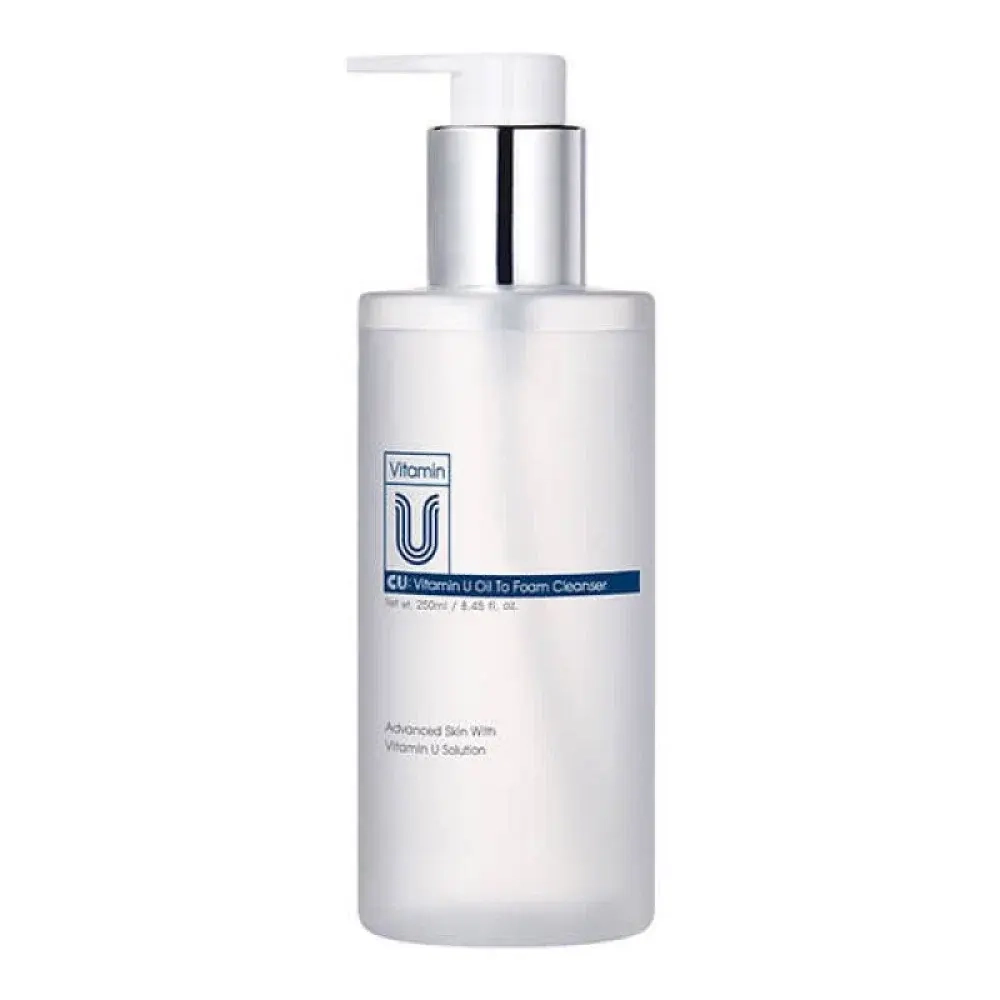 Двухфазное масло-пенка для очищения с витамином U CUSKIN CU: Vitamin U Oil To Foam Cleanser 250 мл