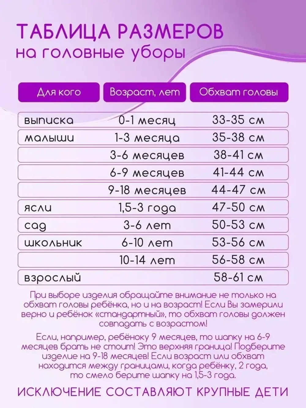 Чалма осенняя детская