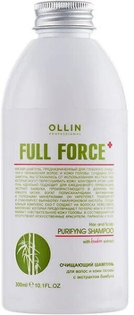 OLLIN FULL FORCE Очищающий шампунь для волос и кожи головы с экстрактом бамбука 300мл