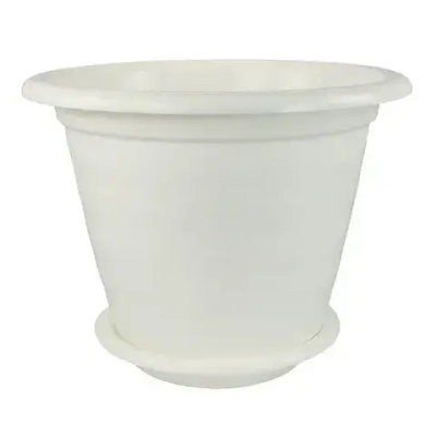 Горшок цв. Виола 10л. с под. (белый) (комплект 10 шт)