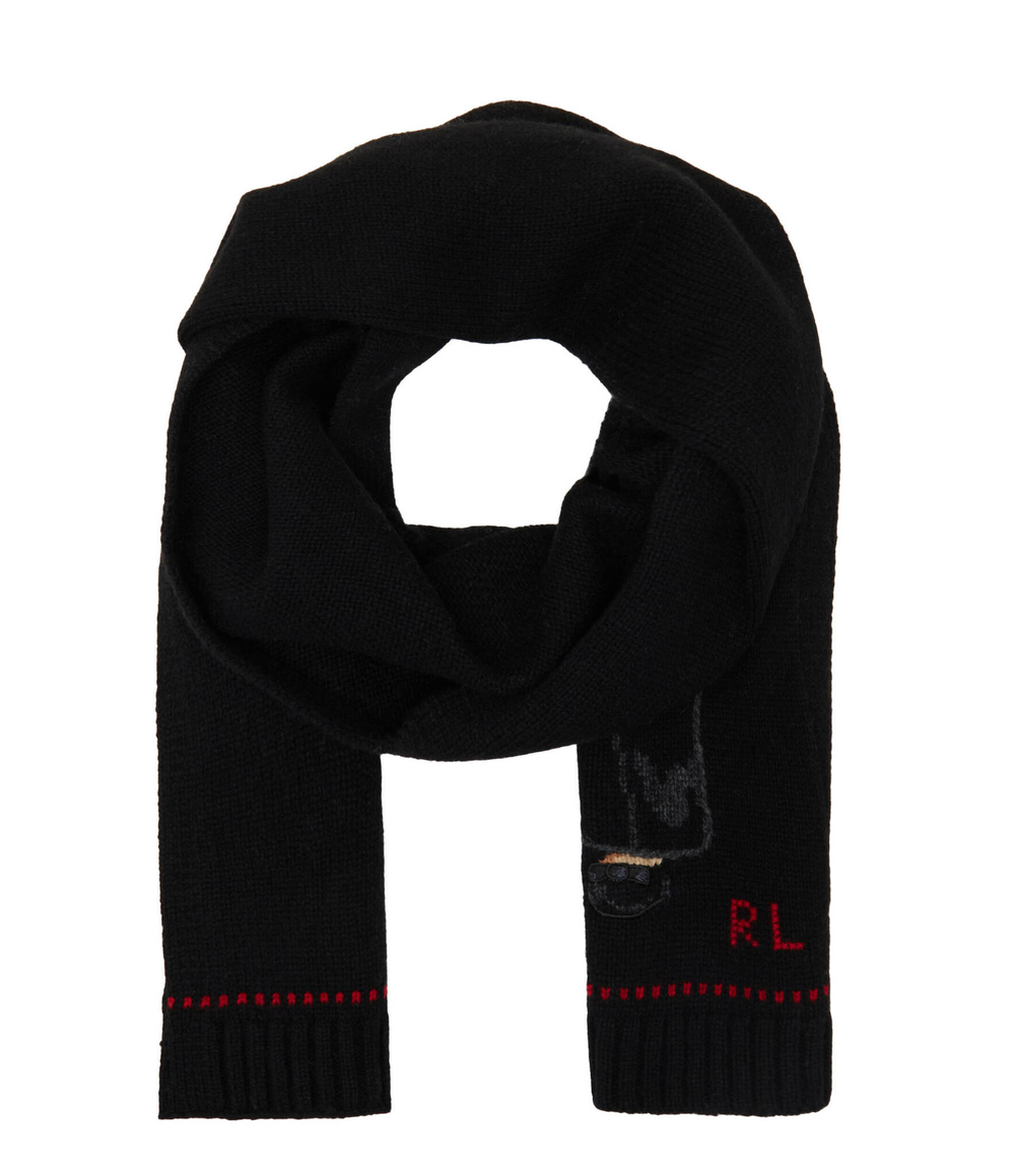 Хлопчатобумажная шаль POLO RALPH LAUREN - черный(455931402)