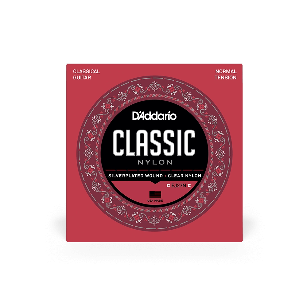 D`ADDARIO EJ27N 1/2 - струны для классической гитары 1/2, серебро (Silver), Normal Tension.