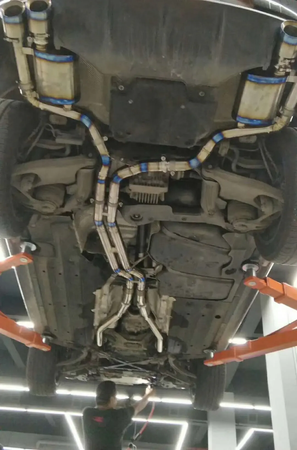 Спортивная выхлопная система с заслонками для Porsche Macan 95B.1 3.0T 2014-2018 Порше Макан