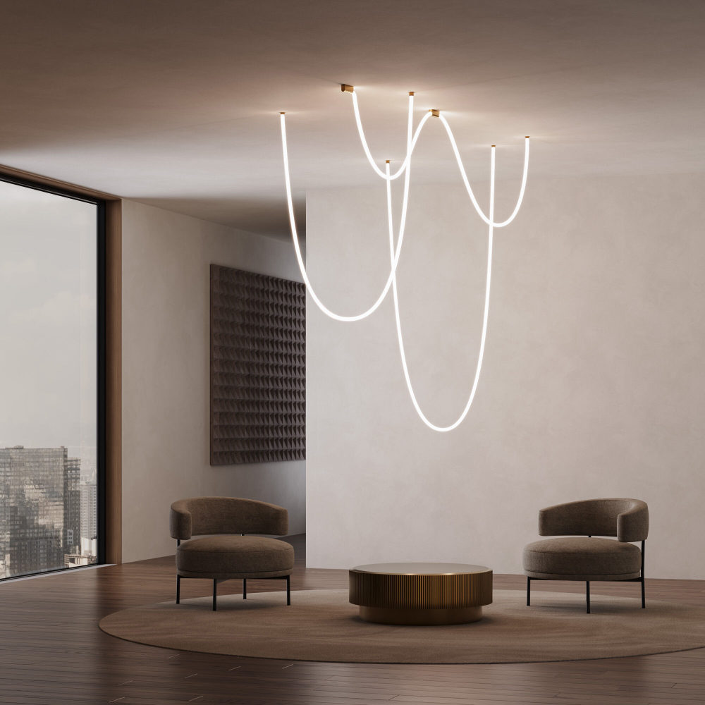 Накладные крепления для круглого гибкого неона Elektrostandard Full light FL 28100 латунь