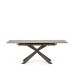 Atminda Раздвижной стол из керамики и стали с коричневой отделкой 160 (210) x 90 см