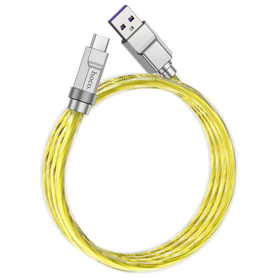 Кабель USB x Type-C -1.0м. Hoco. U113 (6A) Zinc Alloy&Silicone