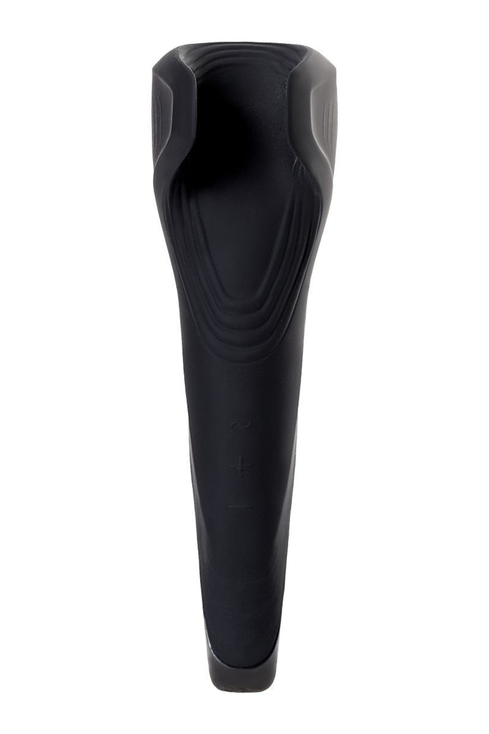 Чёрный нереалистичный мастурбатор с вибрацией Satisfyer Men Wand (Цвет: черный)