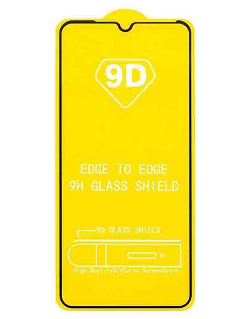 Защитное стекло Samsung A03/A03s (черный) 9D тех.упаковка